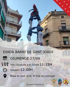 Diada Castellera de Sant Jordi al Prat de Llobregat 2025